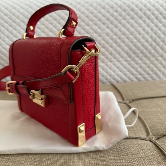 Michael Kors Jayne Trunk Top Handle Bag w/Crossbody Strap NWT - Picture 5 of 10